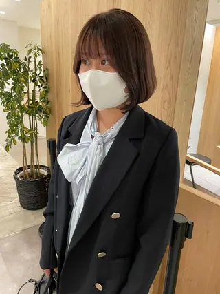 ショート カラー iet.所属・ウルフ/ボブ/耳ツボ ジュエリー◎ricoのヘアスタイル