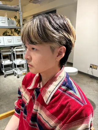 ショート パーマ メンズ become men's hair 名駅店所属・名駅/フェザーパーマ 韓国ヘア/森岡のヘアスタイル