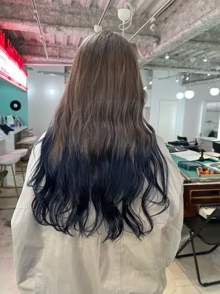 ロング 💥ウルフカット デザインあんな💥のヘアスタイル