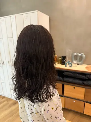 ミディアム パーマ MASHUAtoro所属・梅田美容室／ ときのヘアスタイル