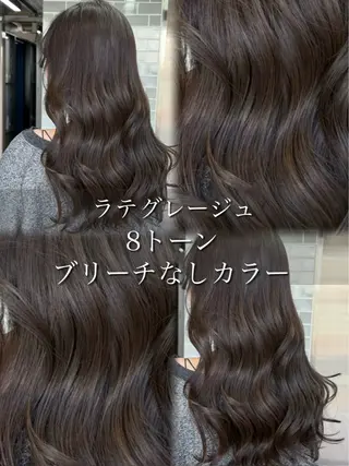 カラー ARMONY表参道店所属・韓国風レイヤーカラー ライムのヘアスタイル