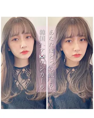 セミロング レイヤー/顔周り 田山　穂波のヘアスタイル