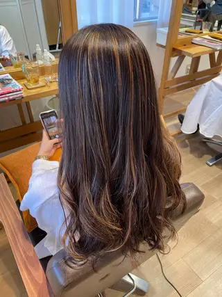 ロング カラー ヘアアレンジ なつき/艶ピンク/ girly hairのヘアスタイル