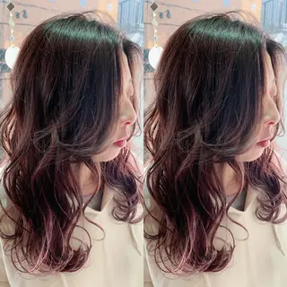 ロング カラー ヘアアレンジ 38【サーティーエイト】所属・REINA 【デザイナー】のヘアスタイル