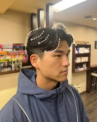 メンズ 💎森 ハリス誠一💎のヘアスタイル