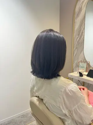 ミディアム カラー 艶ボブ🌼 MAHOのヘアスタイル