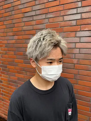 ミディアム メンズ CHROM TOKYO所属・とおやま レオのヘアスタイル