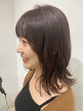 ミディアム カラー 🫧透明感カラー/ 青山瑞季🫧のヘアスタイル