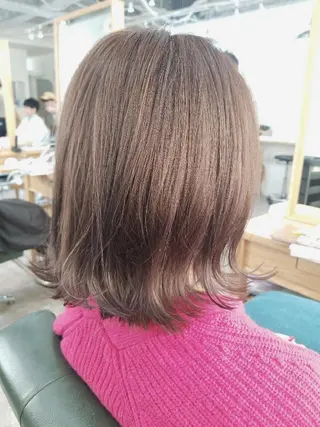 ミディアム カラー すずき えりのヘアスタイル