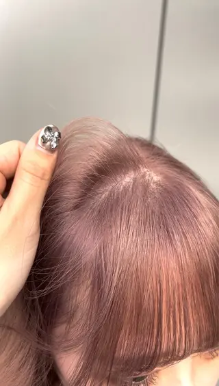 セミロング カラー パーマ ヘアアレンジ 🪞レイヤー/暖色カ ラー🧸mai🎀のヘアスタイル