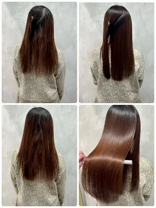 セミロング 満足度⭕️縮毛矯正師 谷口にお任せを👍のヘアスタイル