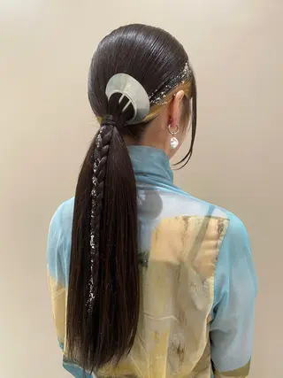 ヘアアレンジ ベージュ/アレンジ /横浜/杉本千夏のヘアスタイル