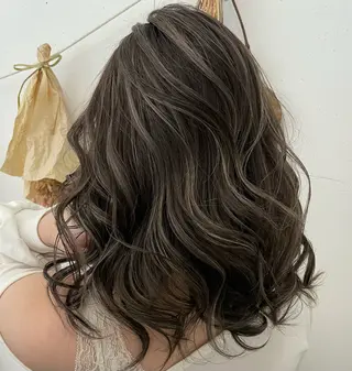 セミロング カラー ୨୧color୨୧ ちひろのヘアスタイル