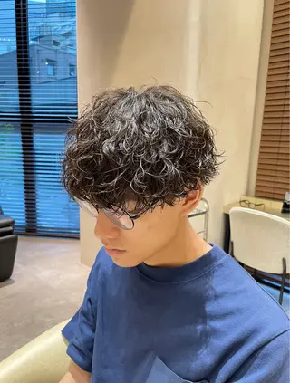 ショート パーマ メンズ メンズ特化美容師 🤍FUKAのヘアスタイル
