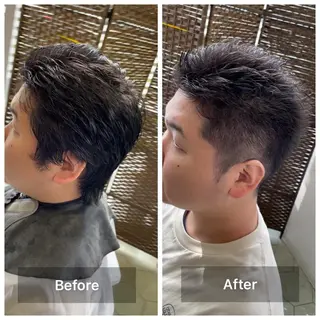 ショート メンズ share salon　SCENA所属・堤太志 メンズパーマ特化のヘアスタイル