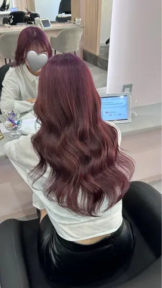 ロング カラー ✨韓国艶髪✨ケア ブリーチ🫧アキラのヘアスタイル