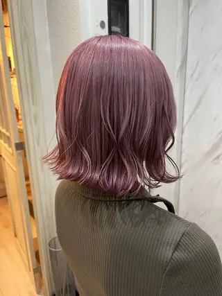 ミディアム カラー ヘアアレンジ 🐻‍❄️森山愛結美 🤍N°uairoのヘアスタイル