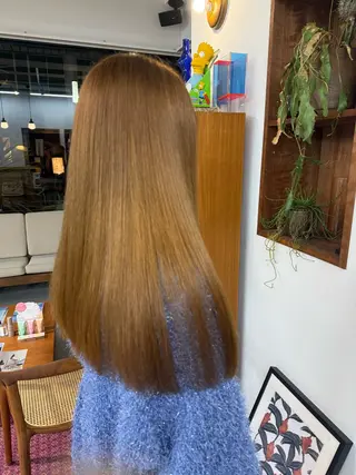 ロング カラー 岩渕 愛のヘアスタイル