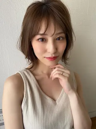ミディアム カラー ヘアアレンジ 🎊LUZ🎊_公 式_🩵髪質改善🩵のヘアスタイル