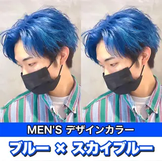 ミディアム カラー ヘアアレンジ メンズ SNSで大バズり‼️ 欧米風ヘア大ヒット中のヘアスタイル