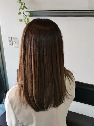 ミディアム FLAVOR OF HAIR所属・シークレットカラー 中谷良成のヘアスタイル