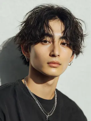 ショート カラー パーマ メンズ 青野 有雅のヘアスタイル