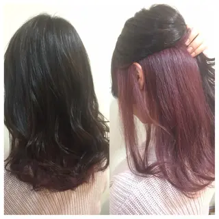 ミディアム カラー 髪質改善/痛ませ ないカラー/西村航大のヘアスタイル