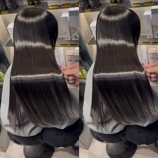 ロング カラー パーマ 髪質改善女性支持率 No.1💍yasuのヘアスタイル