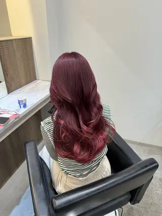 セミロング カラー 韓国ヘア🇰🇷 YUKINAのヘアスタイル