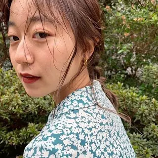 セミロング カラー パーマ オーダー 府中のヘアスタイル