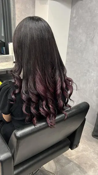 ミディアム カラー mimiiy梅田 中崎町ハイトーンのヘアスタイル