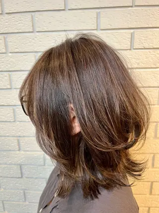 ミディアム カラー 髪質改善✨艶カラー MASAYAのヘアスタイル
