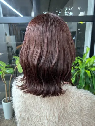 ミディアム カラー sol. ayakaのヘアスタイル