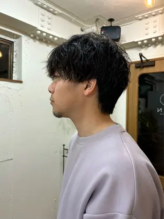ショート パーマ メンズ CIEN所属・ayano🫧 《CIEN》のヘアスタイル