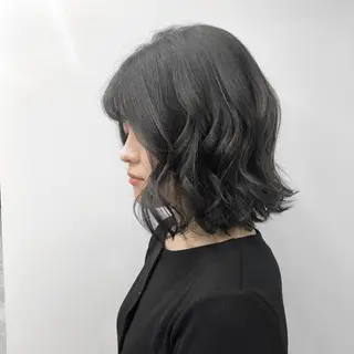 ミディアム 韓国風レイヤー🗝要 暗透カラー📓吉祥寺のヘアスタイル