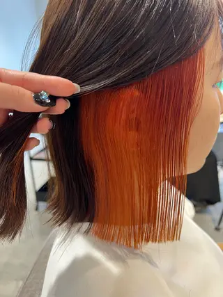 ミディアム カラー 透明感韓国風🦋 寒色カラー🦋レイナのヘアスタイル