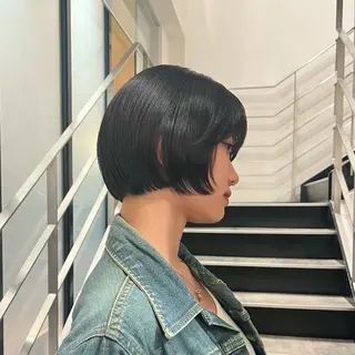 ミディアム GO TODAY SHAiRE SALON 原宿本店所属・ブリーチ/レイヤー ハッシュカット/河内のヘアスタイル