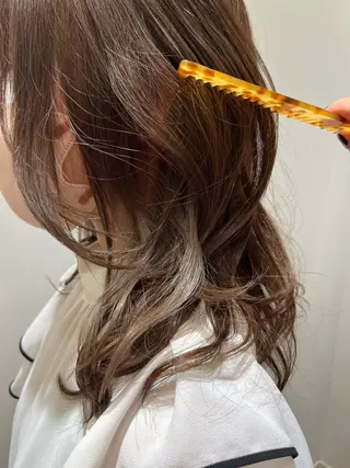 セミロング カラー 門崎未依/レイヤー/ メンズカット🪿🌼のヘアスタイル