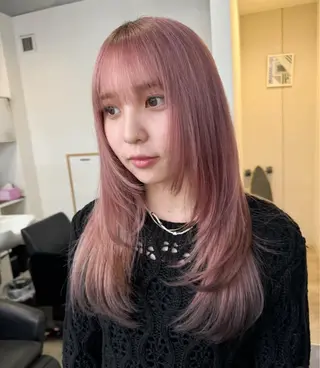 カラー 山本 彩楓のヘアスタイル