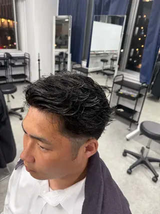 パーマ メンズ クラシックスタイル 💈鈴木洵誠のヘアスタイル