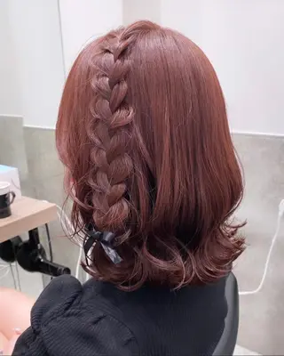 ミディアム カラー 💗ガーリーヘア🎀 saki💗のヘアスタイル