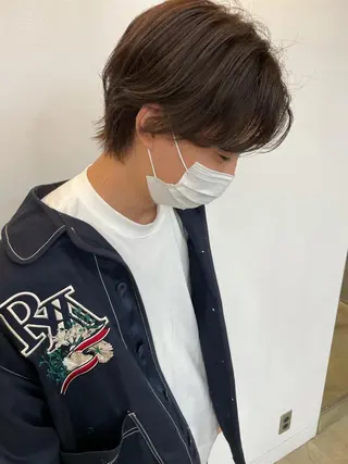 カラー メンズ 🦄垢抜けボブ特化× 暖色カラー未来🦄のヘアスタイル