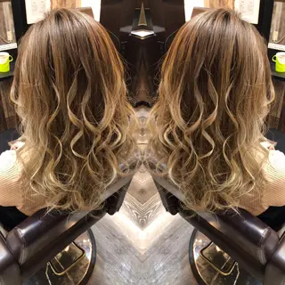 ミディアム カラー KIRA スズキ タクヤ/店長のヘアスタイル