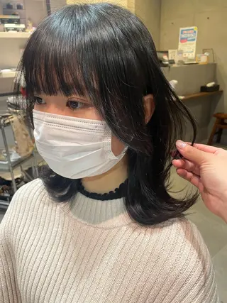 ミディアム カラー 🍑おおしまくるみ 🍑暖色colorのヘアスタイル