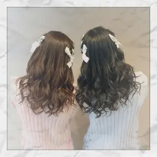 セミロング ヘアアレンジ ヘアセット/着付け 𓇼 松本 夏美𓇼のヘアスタイル