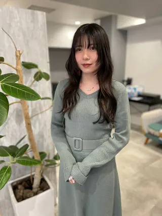 ロング カラー 透明感/艶感/縮毛 矯正/NATSUMIのヘアスタイル