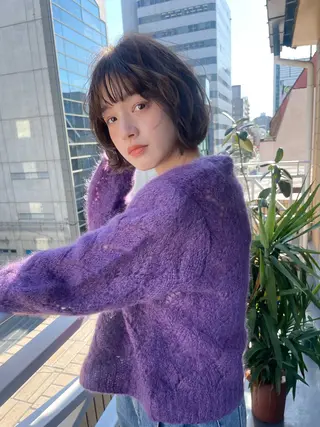 ショート カラー ショート/ボブ専門 宮脇美奈/南船場のヘアスタイル