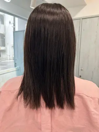 ミディアム ブラウンカラー tomokaのヘアスタイル