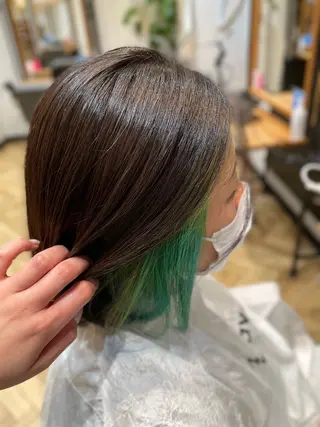 カラー 望恵🌸 韓国🇰🇷スタイルのヘアスタイル