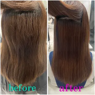 ロング パーマ 🍭ハイトーン/ レイヤーカット🦄のヘアスタイル